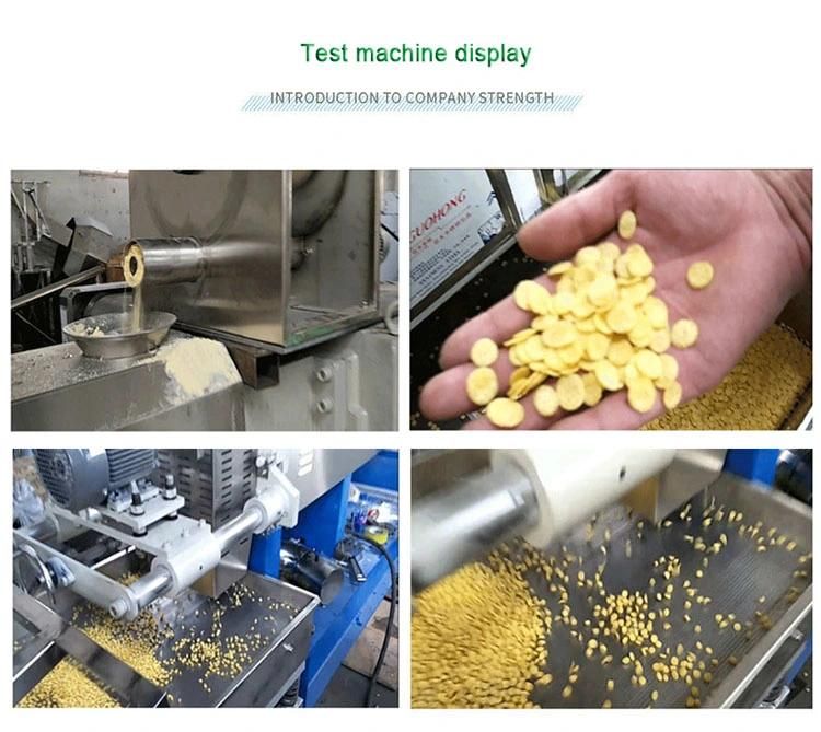 Manufacturer Supply Cornflakes Making Machine Cereals Corn Flakes Extruder Sweet Rice Flakes Making Extruder