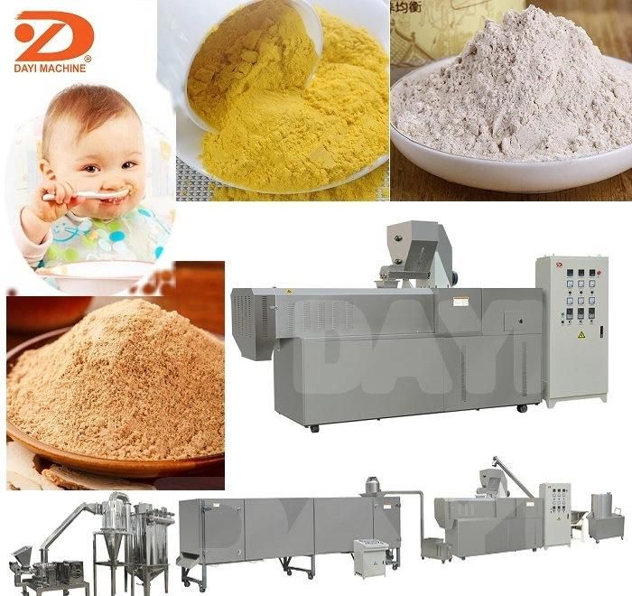 Fully Automatic Baby Cereals Nutritional Powder Snack Food Extrusion Machine Line