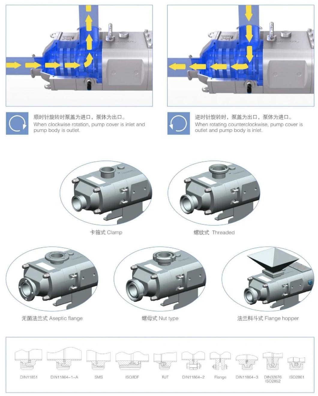 Twin Screw Pump with ABB Motor for Food Machinery Processing