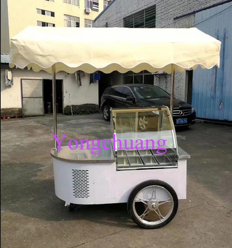 High Quality Ice Cream Cart with Automatic Defrost Function