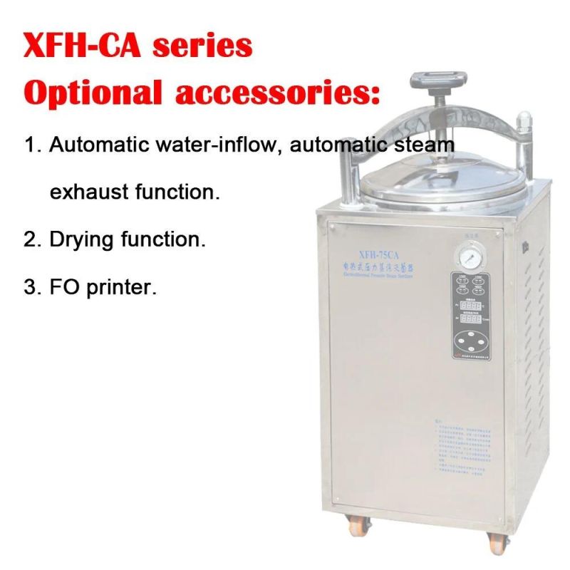 Stainless Steel Vertical High Pressure Steam Sterilizer Autoclave