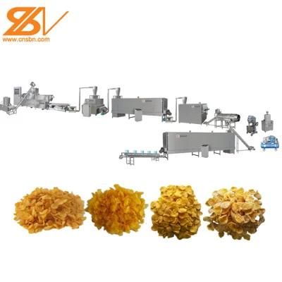 Automatic Puffing Extruded Corn Flakes Extruder Machine