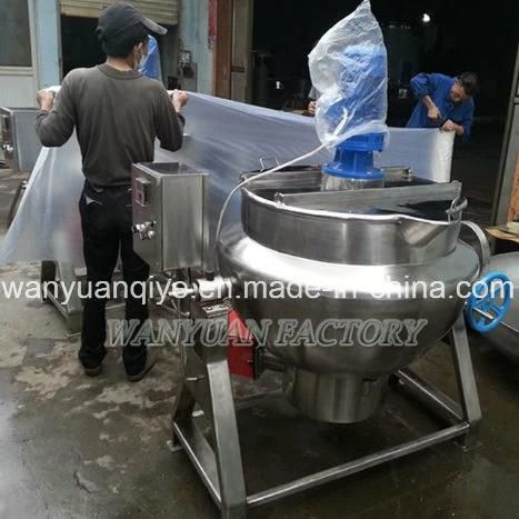 100L Gas Heating Jacketed Kettle with Stirrer