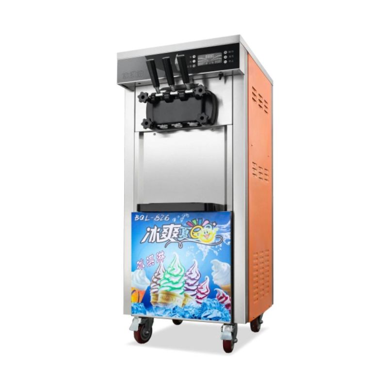 2021 New Commercial Three 3 Flavor Street Stand Soft Ice Cream Making Machine Soft Serve Price in Pakistan Icecream Maker