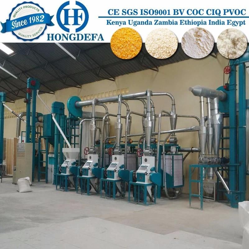 Pre Cooking Corn Flour Milling Machine for Mexico Ecuador Venezuela Argentina Bolivia