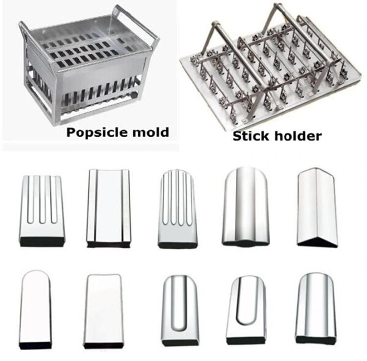 2 Molds Stainless Steel Ice Cream Pop Machine Popsicle Machine