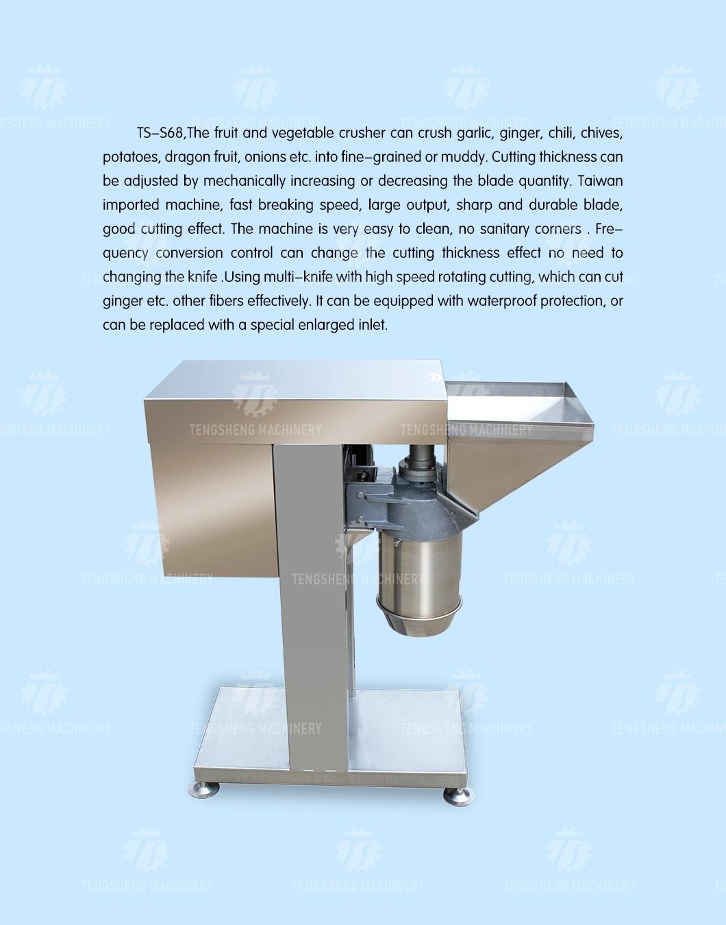 Guangdong Onion Chopper Slicer Garlic Crusher Fruit Vegetable Cutting Equipment Sauce Production Crushing Machine (TS-S68)