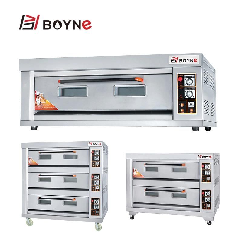 Bread Baking Pizza Baking Machine Three Layer Nine Trays Gas Oven