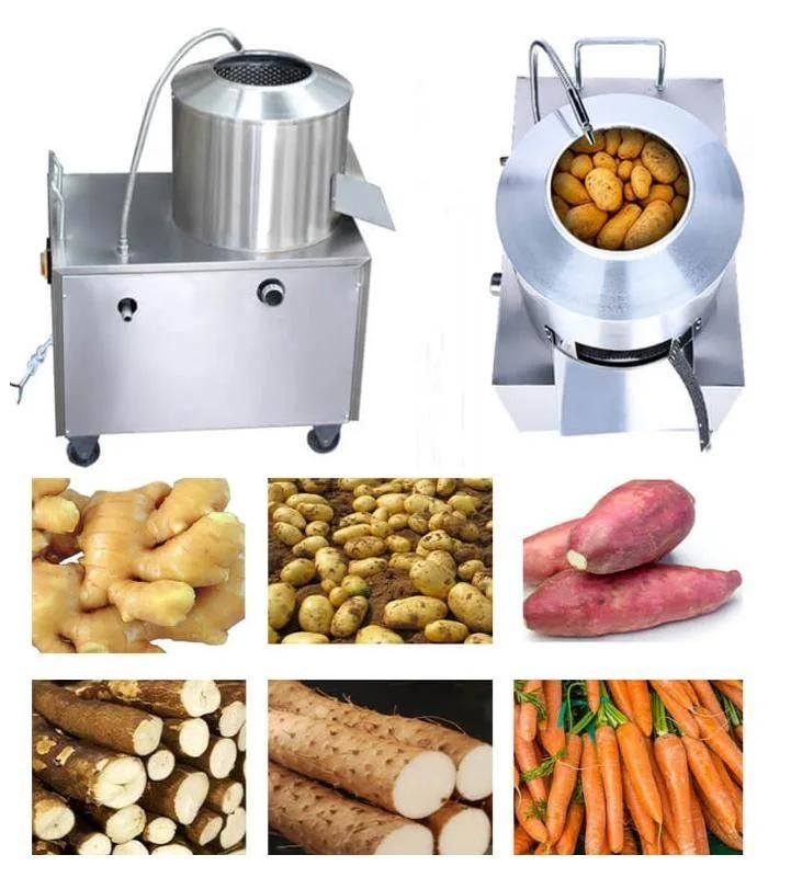 Stainless Steel Fully Automatic Electric Peeler Commercial Potato Peeling Machine