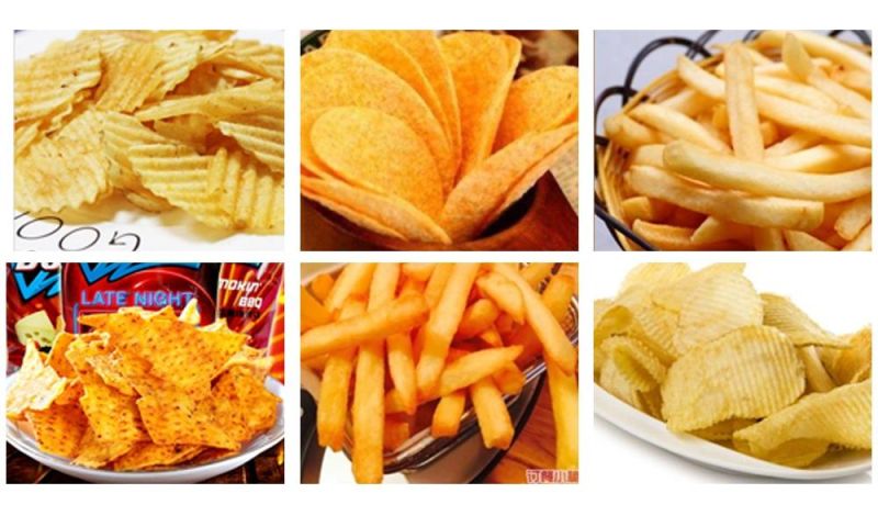 Automatic Potato Chips Processing Plant Frozen Potato Chips Making Machine