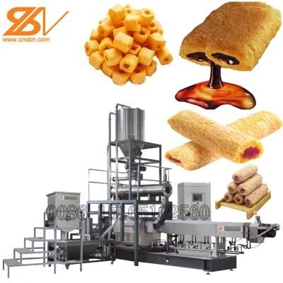 Automatic Corn Puff Core Filling Food Cheese Ball Making Machine