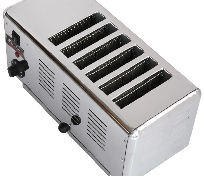 Snack Equipment Full Ss 6 Slot Toaster Machine