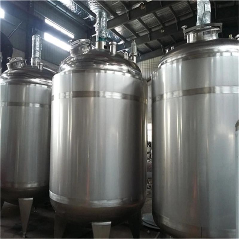 Insulation Jackete Heating Mixing Holding Buffer Fermentation Reaction Mixing Tank