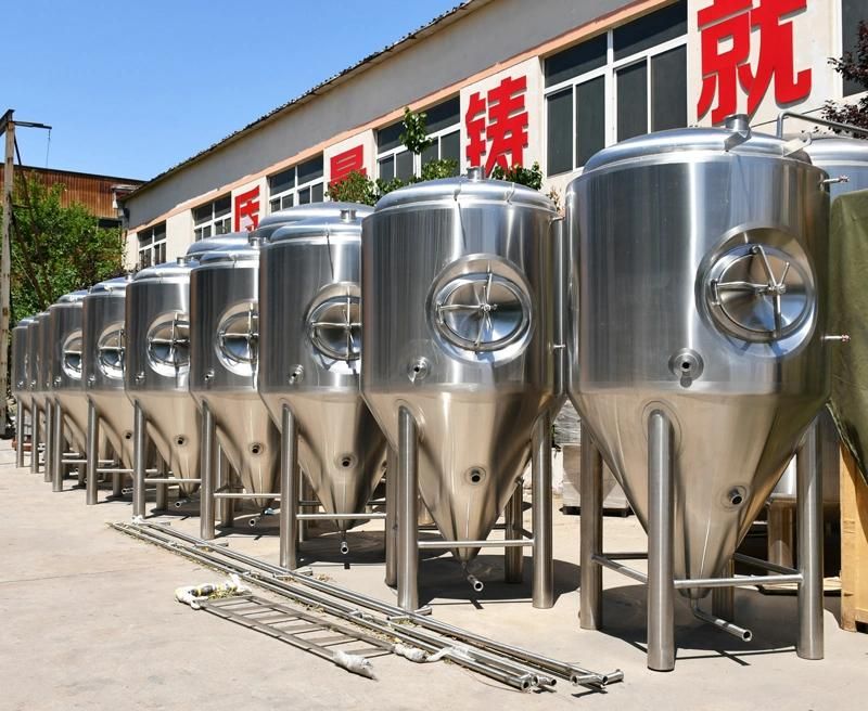 300L Beer Conical Jacketed Fermenter SUS 304 Fermentation Tank for Sale