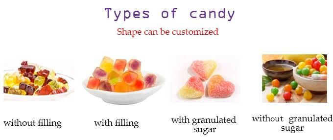 Fruity Jelly Candy Depositing Line Confectionery Machinery Equipment