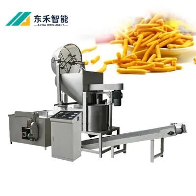 Top Quality Stainless Steel Industrial Pellet Snacks Chips Batch Deep Fryer Industrial Gas ...