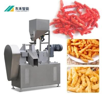 Small Output Cheetos Snack Food Machine Nik Nak Processing Line Kurkure Making Machine