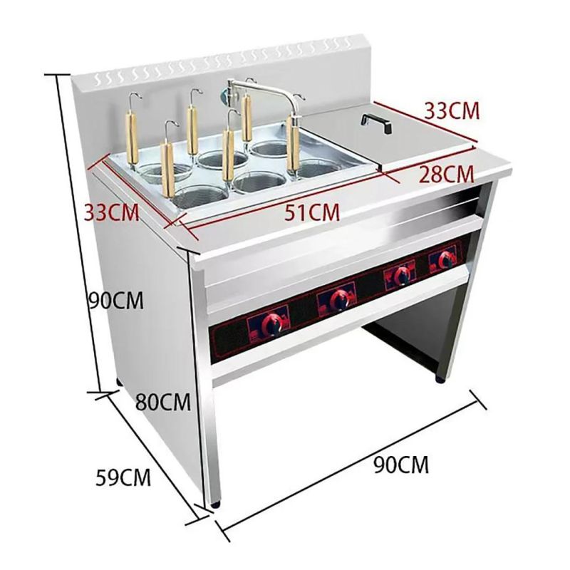 Electric Stainless Steel Automatic Pasta Cooker Basket/Noodle Cooking Machine