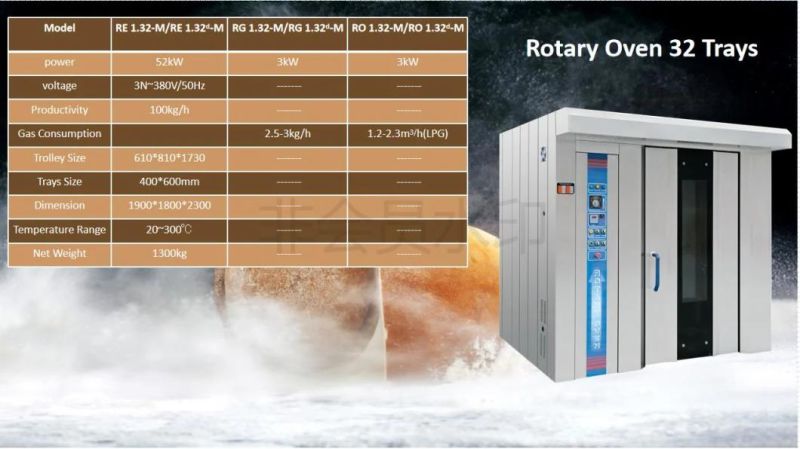 Mijiagao Baking Oven Commecial Bakery Rack Convection Rotary Baking Deek Oven Complete Bakery Production Line Bread Food Equipment