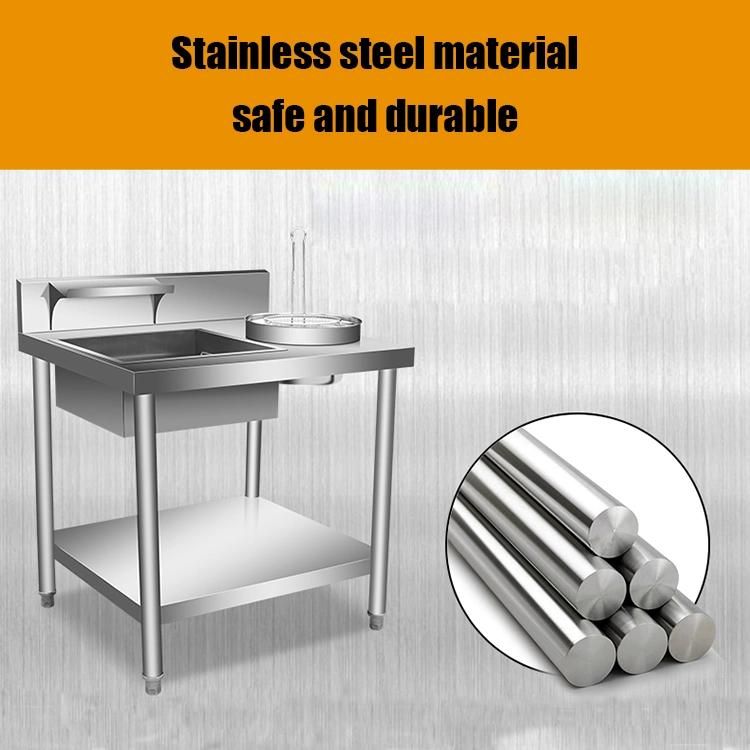 Stainless Steel Powder Kfc Coating Machine Wrapping Powder Table Fast Food Manual Chicken Breading Table