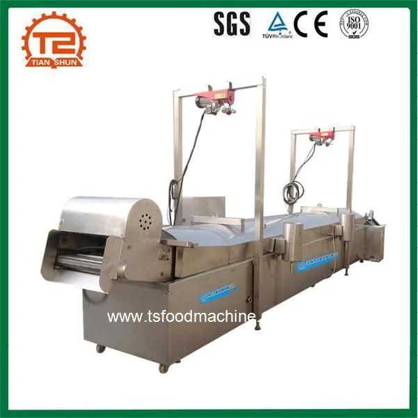 Food equipment Belt Conveyor Fryer Yam Chips Making Machine