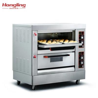 Professional 2 Layer Machine Gas Oven for Baking Cupcakes