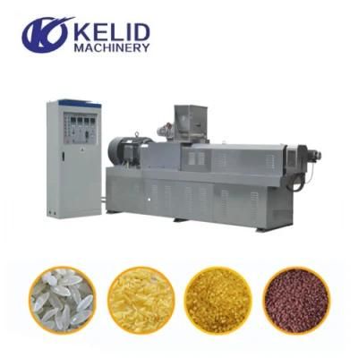 Double Screw Extruder Artificial Nutritional Reinforced Rice Processing Line