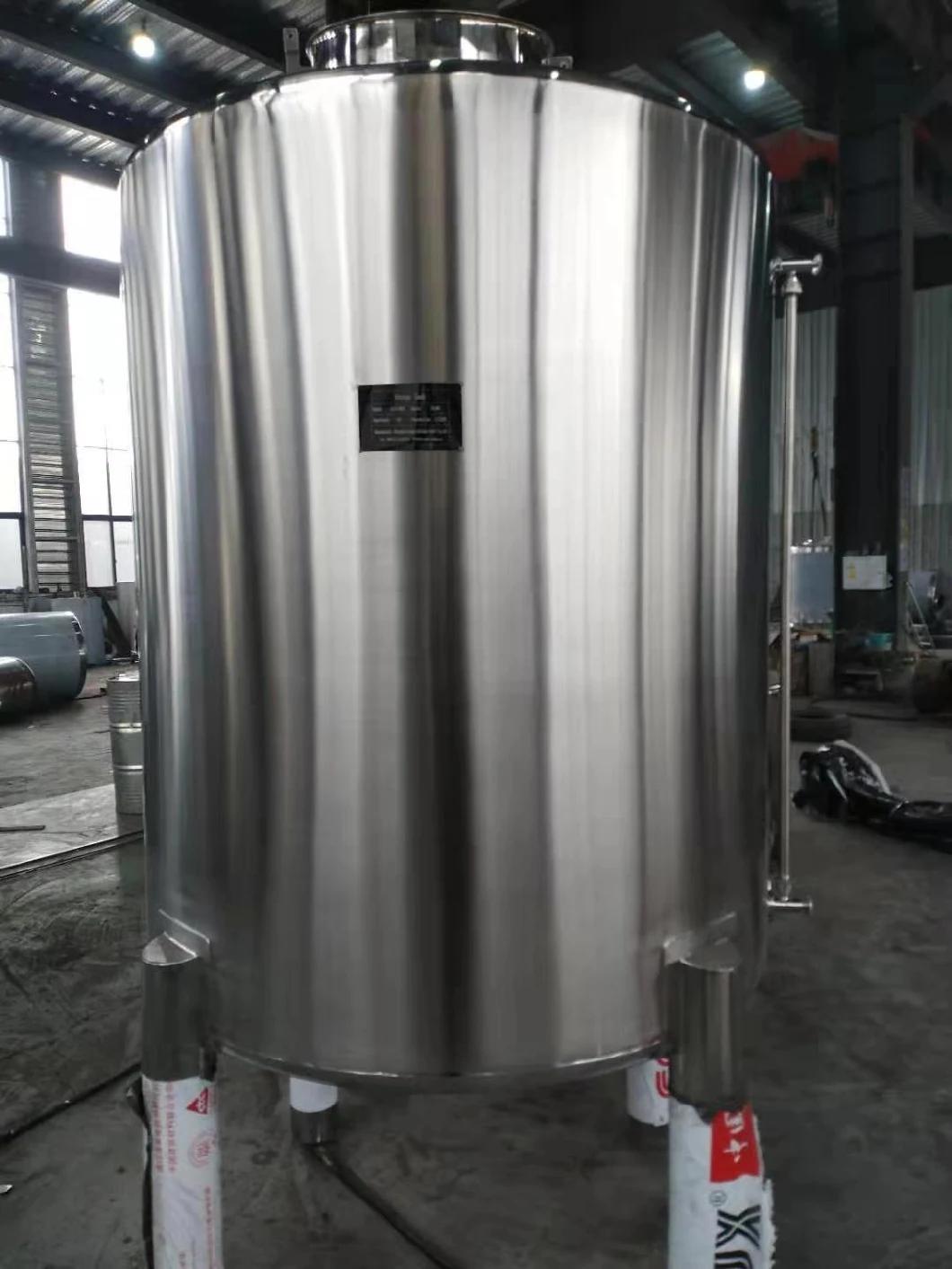 Stainless Steel Insulated Heating Cooling Fermentation Tank for Food Chemistry