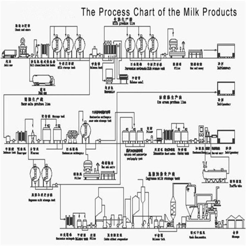 New Design Milk Dairy Processing Machinery for Turn Key Project