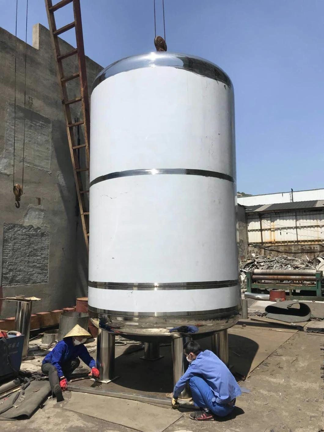 Sanitary Stainless Steel Insulation Heating Mixing Processing Fermentation Tank Price