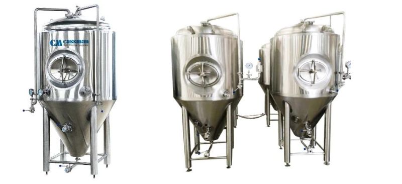 Cassman 1000L Sanitary Brewing Conical Beer Fermenter with Dimple Cooling Jacket