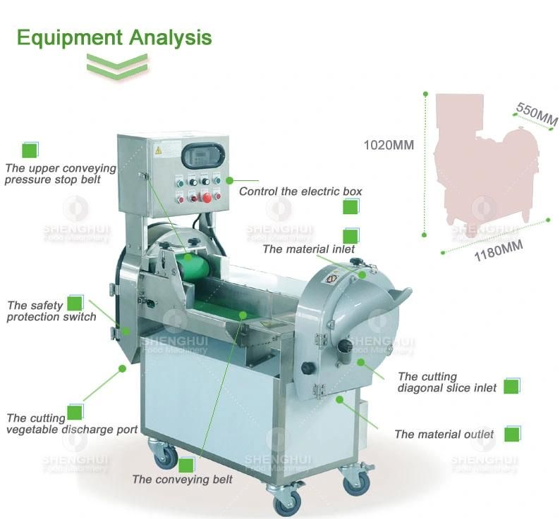 High-Speed Double-Head Fruit Cutter Vegetable Cutting Machine