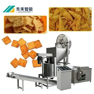 High Quality Batch Deep Snack Food Pellet Cheetos Doritos Fryer Frying Machine Automatic ...