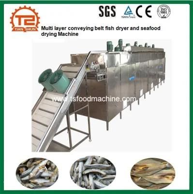 Multi Layer Conveying Belt Fish Dryer and Seafood Drying Machine