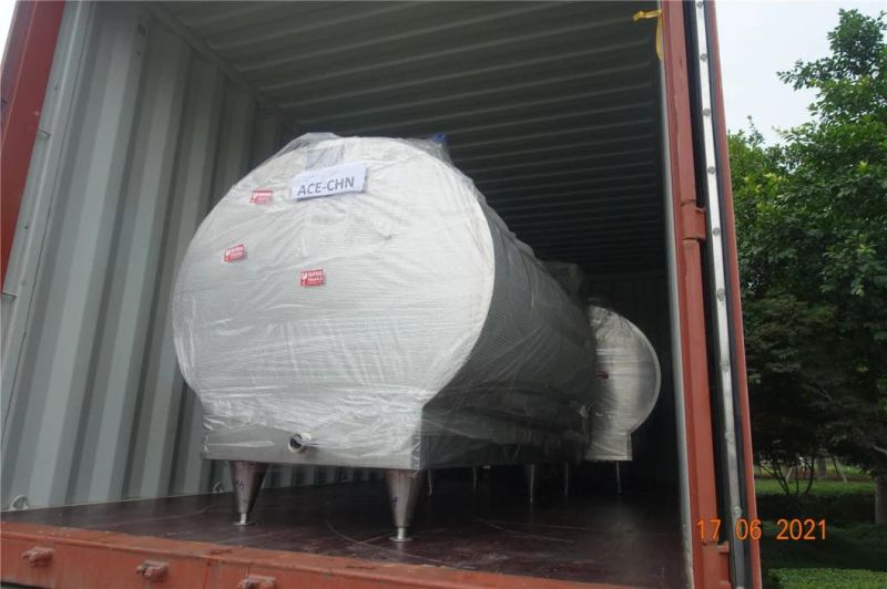 Factory Price 500L-10000L Stainless Steel SUS304 Water Chiling Tank Cooling Milk Tank for Dairy