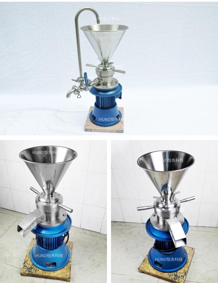 Food Grade Stainless Steel Chilli Pepper Paste Making Machine Wet Grinding Colloid Mill