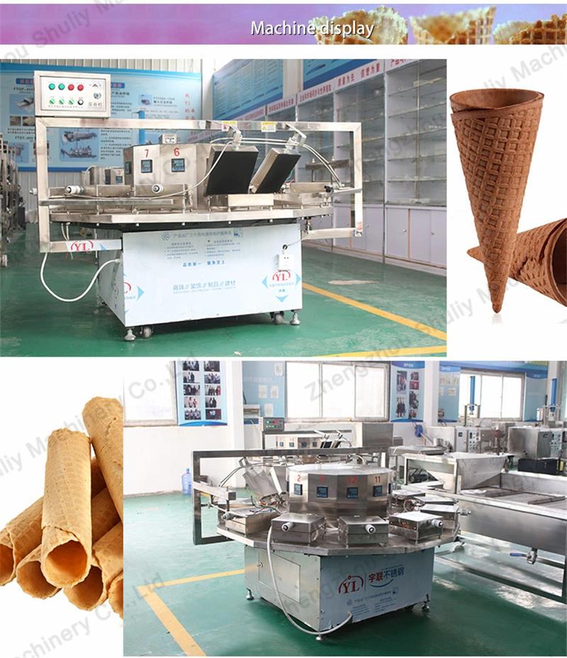 Industrial Ice Cream Cone Maker Machine Egg Roll Wafer Making Machine