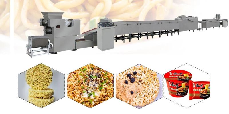 Wheat Corn Flour Instant Noodle Machine Production Line for Fried Noodle