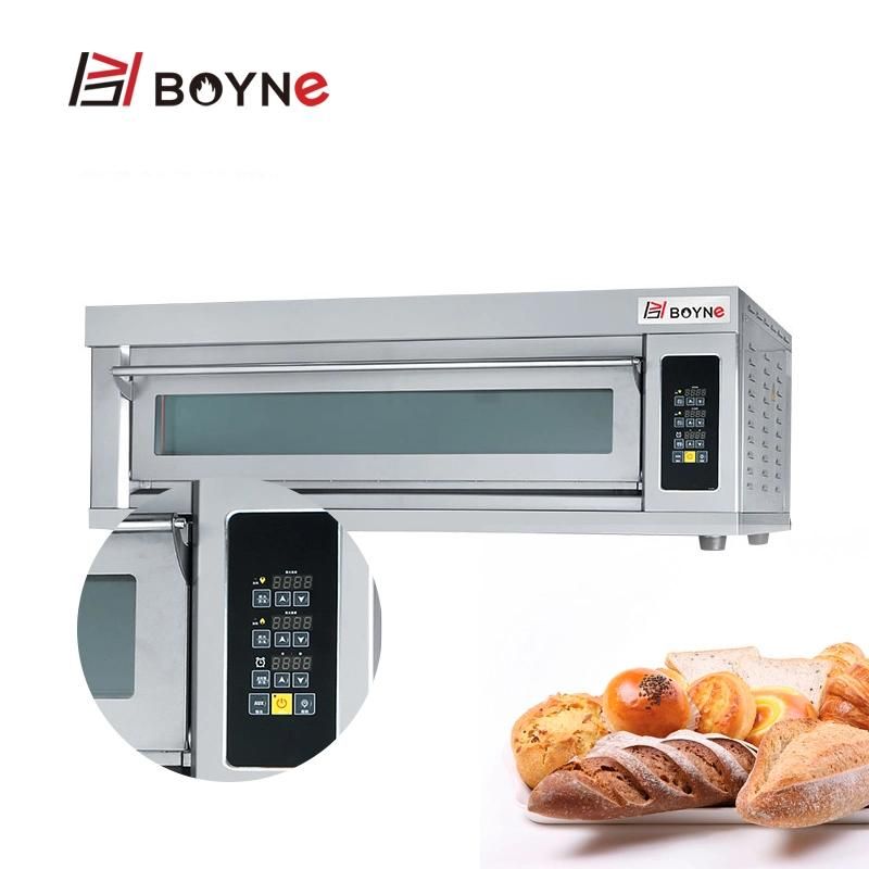 Commercial Stainless Steel One Deck Three Trays Microcomputer Baking Oven