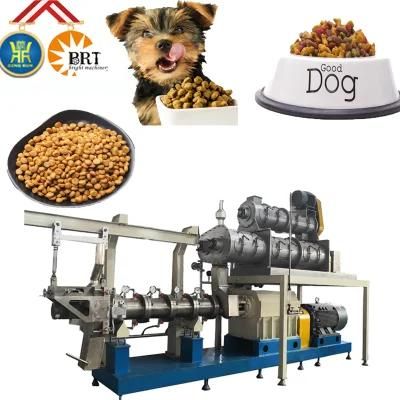 Double Screw Extruder Core Filling Machine Snack Food Processing Plant Pet Dog Cat Feed ...