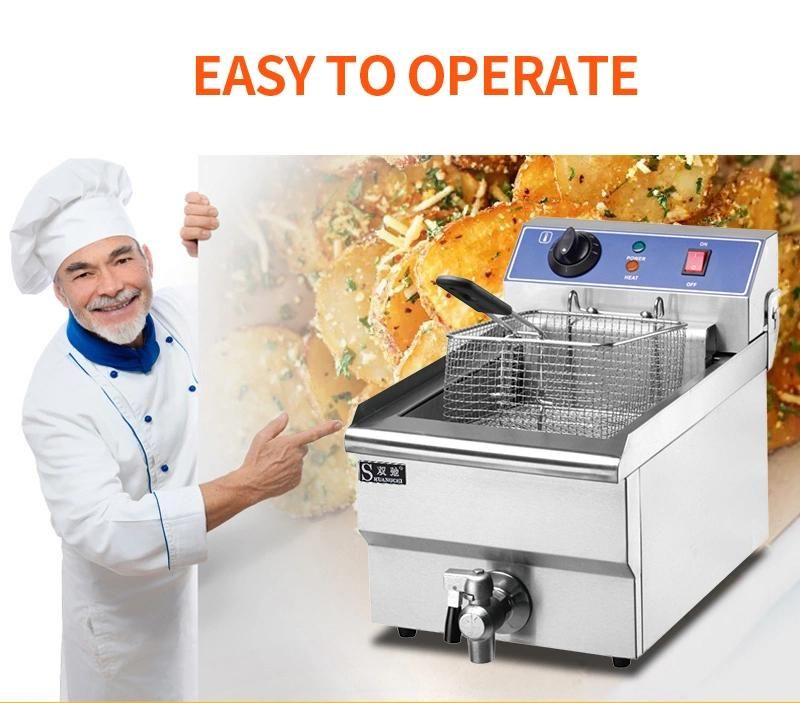 Electric Deep Fryer French Fries Chicken Fryer with Ce Certificate