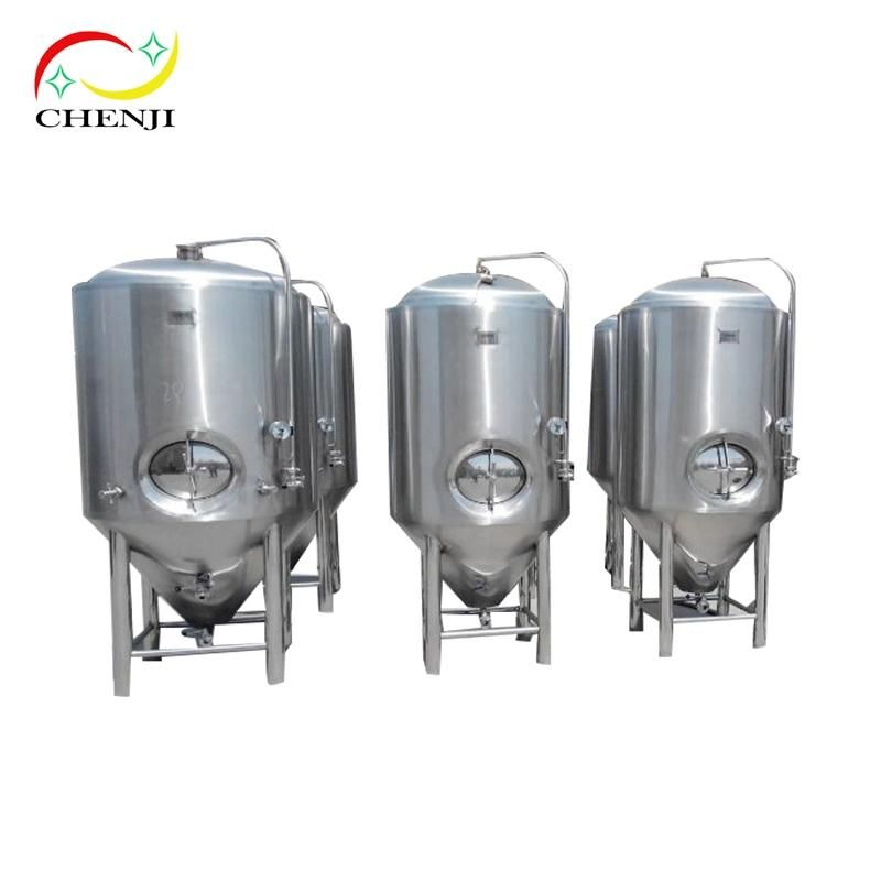 300L 600L Jacketed Cone Fermentation Tank