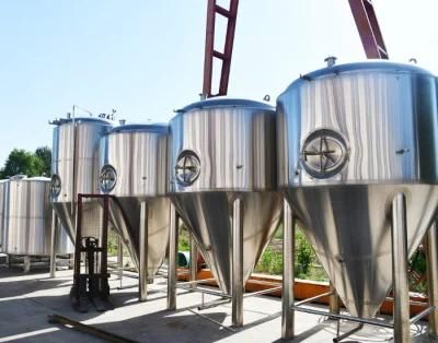 High Capacity Conical 1000L Beer Fermenter with Cooling Jacket