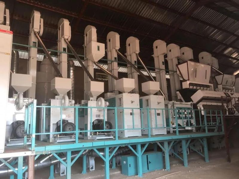 50-120 Tons Per Day Turnkey Complete Set Rice Milling Processing Machine for Rice Plant