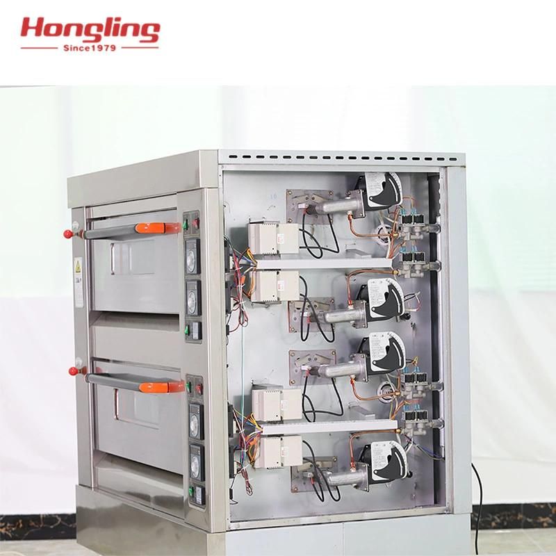 Best Seller Hly-204 Double Deck Gas Bakery Oven Price