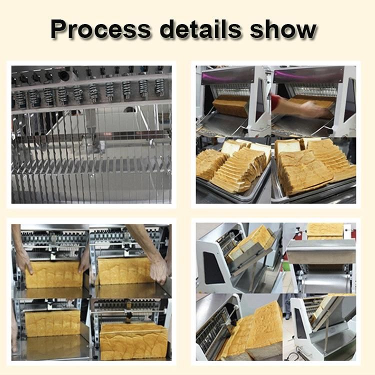 Industrial Bread Making Machines Toast Bakery Equipment Stainless Steel Toast Bread Slicer (31knives)