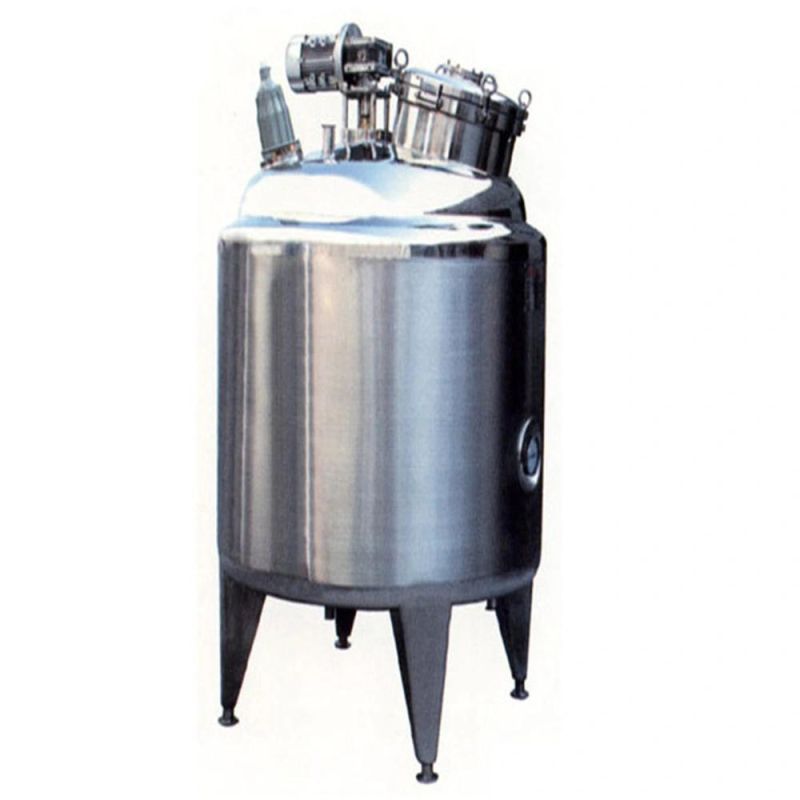 CE Certificate Steam Electric Heating Reaction Mixing Tank for Food Industry