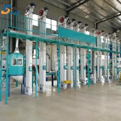 Rice Mill Processing Machine 40 Ton Rice Milling Machine