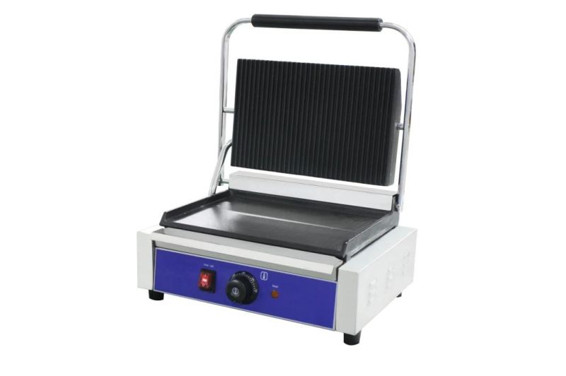 Electric Contact Griddle (Dg-811re) All Ribbed Ce