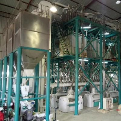 100t Maize Meal Roller Flour Mill with Maize Grits Milling Machine